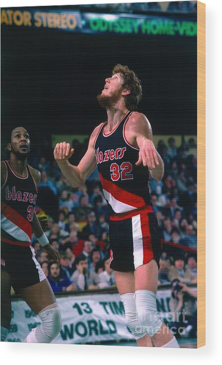 Nba Pro Basketball Wood Print featuring the photograph Bill Walton by Dick Raphael