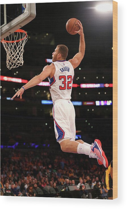 Nba Pro Basketball Wood Print featuring the photograph Blake Griffin by Stephen Dunn