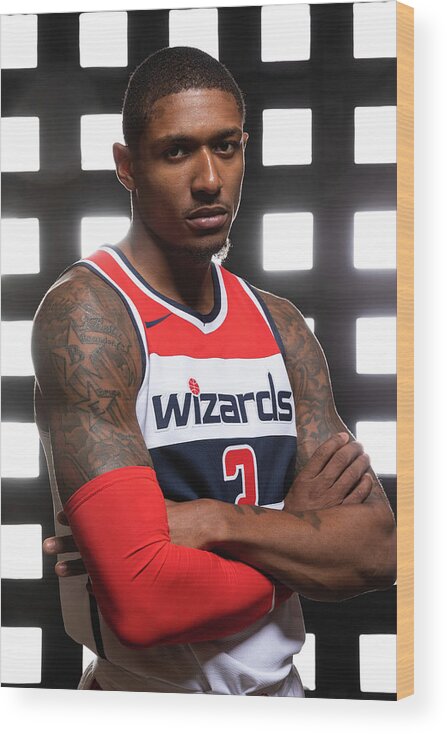 Media Day Wood Print featuring the photograph Bradley Beal by Stephen Gosling