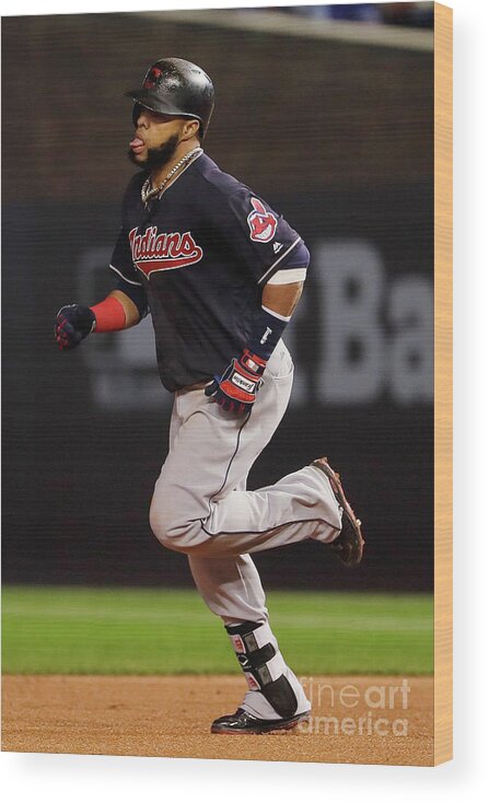 Second Inning Wood Print featuring the photograph Carlos Santana by Jamie Squire