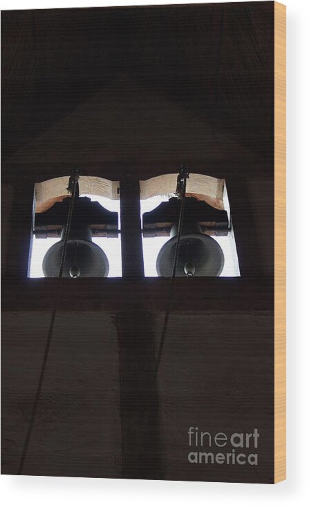  Wood Print featuring the photograph Church Bells #1 by Annamaria Frost