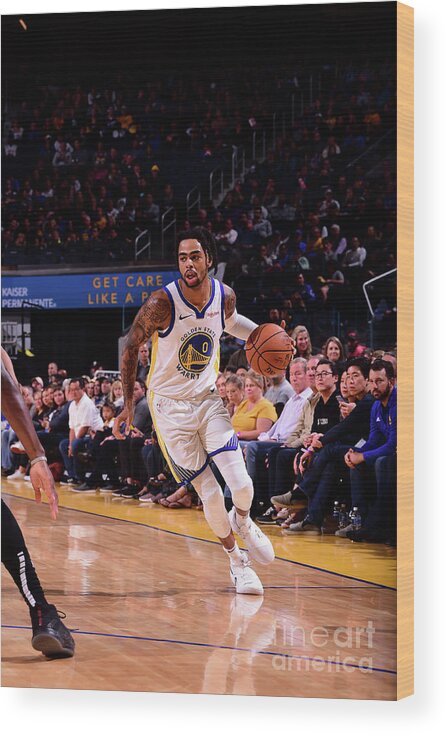 San Francisco Wood Print featuring the photograph D'angelo Russell by Noah Graham