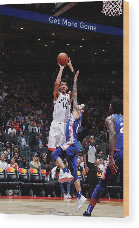 Danny Green Wood Print featuring the photograph Danny Green #1 by Mark Blinch