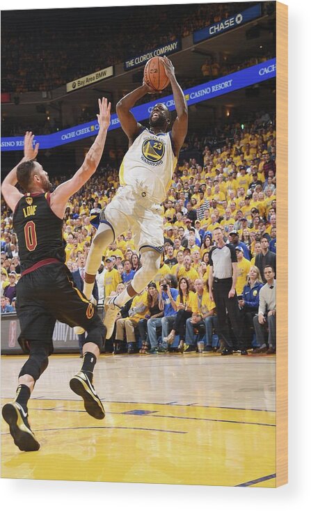 Draymond Green Wood Print featuring the photograph Draymond Green #1 by Andrew D. Bernstein