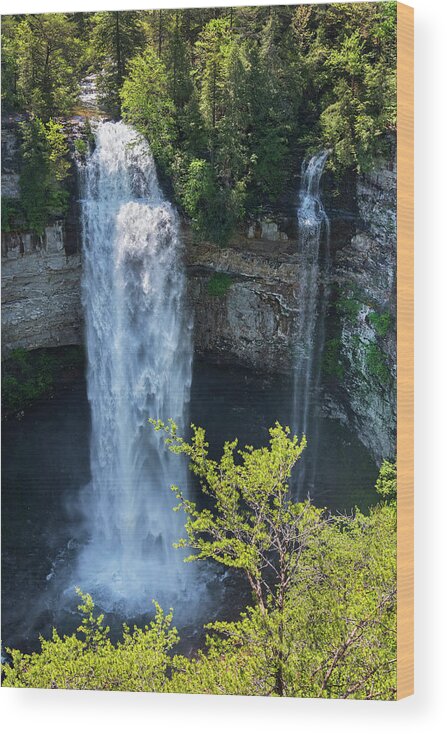 Fall Creek Falls Wood Print featuring the photograph Fall Creek Falls #1 by Jim Vallee