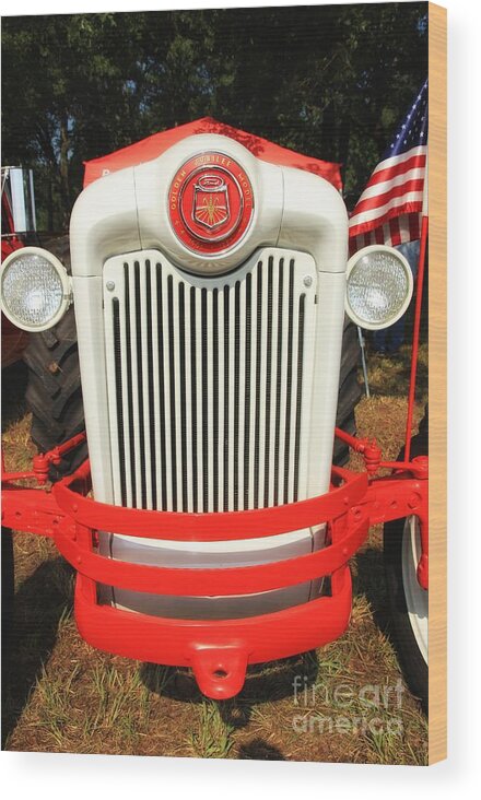 Ford Tractor Wood Print featuring the photograph Ford Tractor #1 by Mike Eingle
