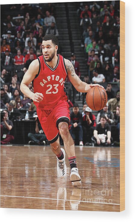 Nba Pro Basketball Wood Print featuring the photograph Fred Vanvleet by Nathaniel S. Butler