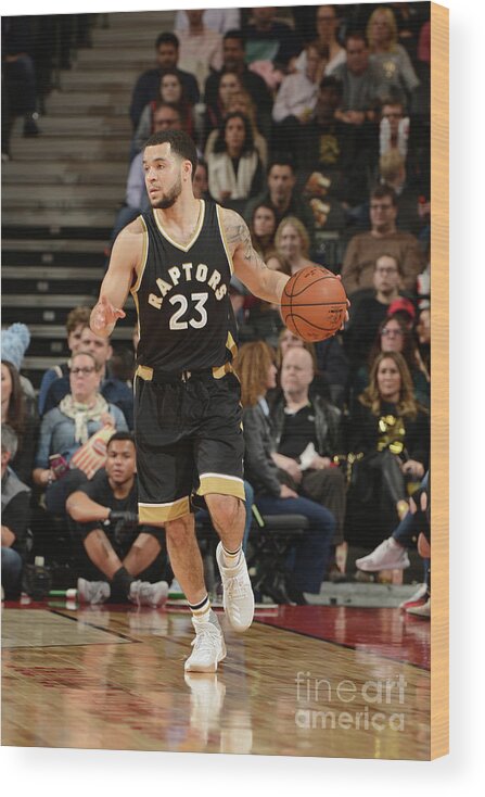 Nba Pro Basketball Wood Print featuring the photograph Fred Vanvleet by Ron Turenne