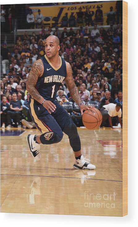 Jameer Nelson Wood Print featuring the photograph Jameer Nelson by Andrew D. Bernstein
