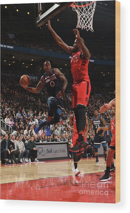 Jeff Teague Wood Print featuring the photograph Jeff Teague by Ron Turenne
