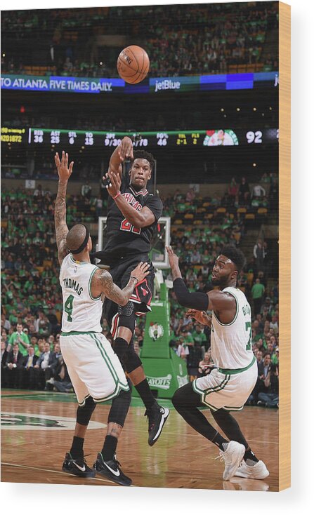 Playoffs Wood Print featuring the photograph Jimmy Butler by Brian Babineau