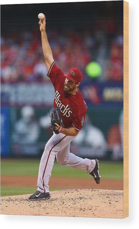 Second Inning Wood Print featuring the photograph Josh Collmenter #1 by Dilip Vishwanat