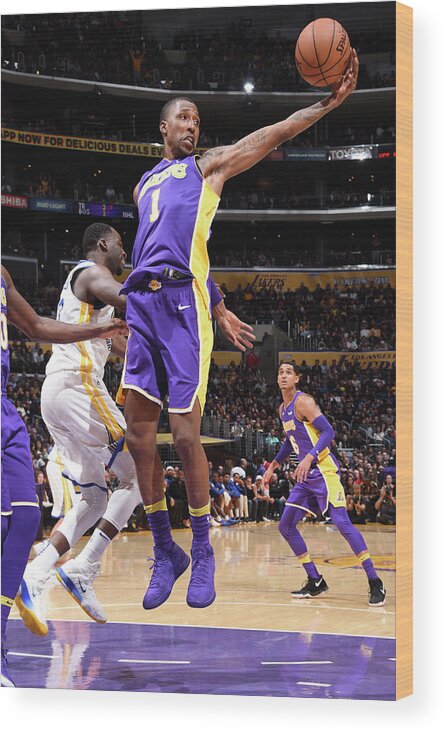 Nba Pro Basketball Wood Print featuring the photograph Kentavious Caldwell-pope by Andrew D. Bernstein