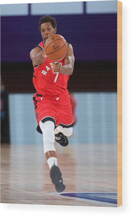 Kyle Lowry Wood Print featuring the photograph Kyle Lowry #1 by David Sherman