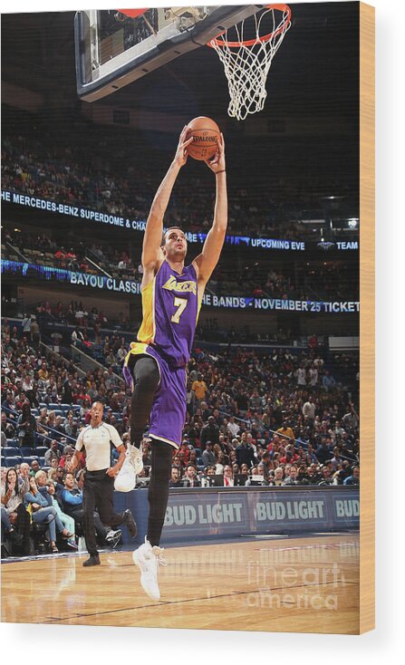 Smoothie King Center Wood Print featuring the photograph Larry Nance by Layne Murdoch