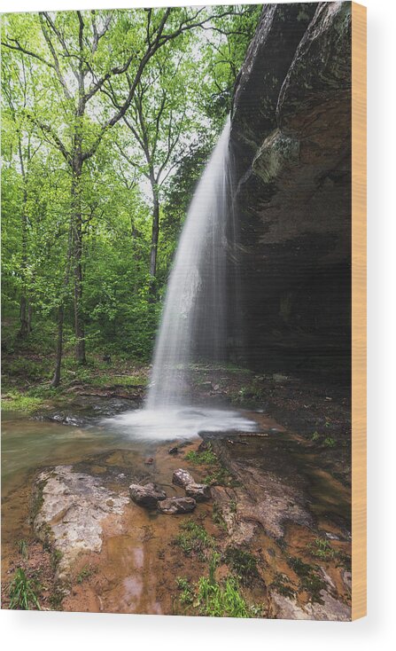 Waterfall Wood Print featuring the photograph Little Cedar Falls #1 by Grant Twiss