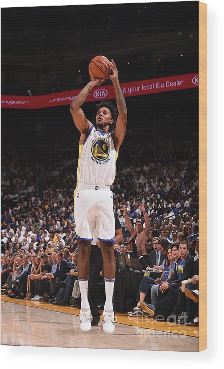 Nick Young Wood Print featuring the photograph Nick Young #1 by Noah Graham