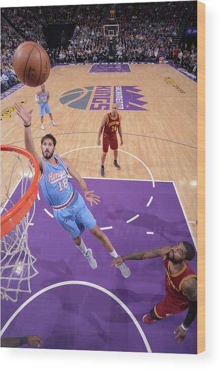 Nba Pro Basketball Wood Print featuring the photograph Omri Casspi by Rocky Widner