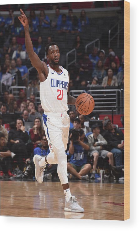 Patrick Beverley Wood Print featuring the photograph Patrick Beverley by Adam Pantozzi