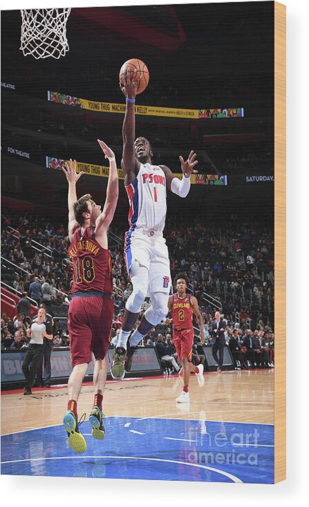 Nba Pro Basketball Wood Print featuring the photograph Reggie Jackson by Chris Schwegler