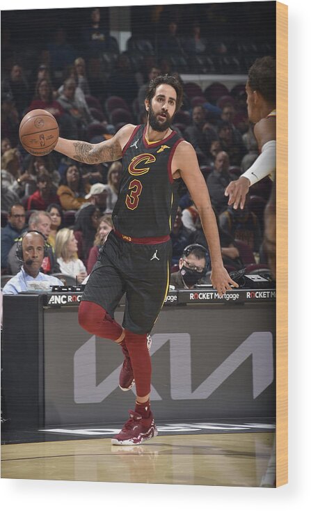 Nba Pro Basketball Wood Print featuring the photograph Ricky Rubio by David Liam Kyle
