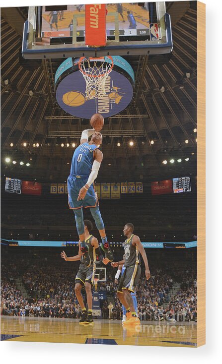 Russell Westbrook Wood Print featuring the photograph Russell Westbrook by Noah Graham
