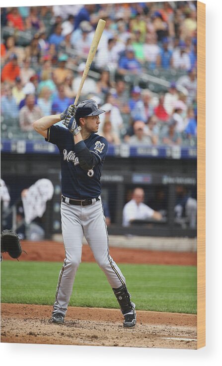 People Wood Print featuring the photograph Ryan Braun by Al Bello