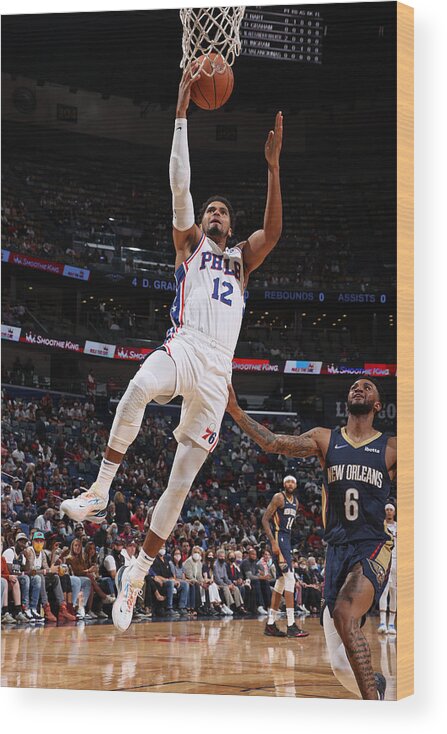 Tobias Harris Wood Print featuring the photograph Tobias Harris by Ned Dishman