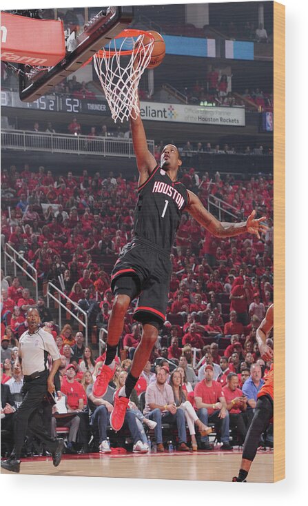 Trevor Ariza Wood Print featuring the photograph Trevor Ariza #1 by Bill Baptist