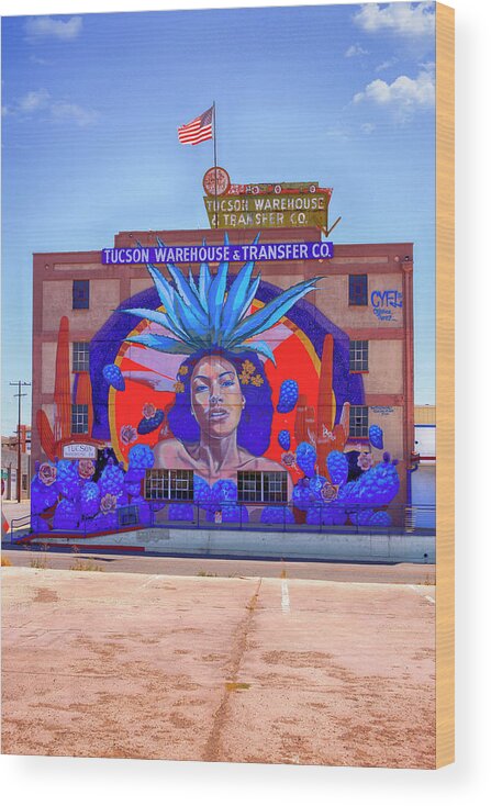 Famous Wood Print featuring the photograph Tucson Warehouse and Transfer Co #1 by Chris Smith