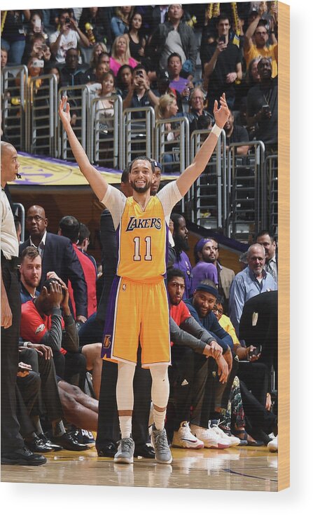Nba Pro Basketball Wood Print featuring the photograph Tyler Ennis by Andrew D. Bernstein