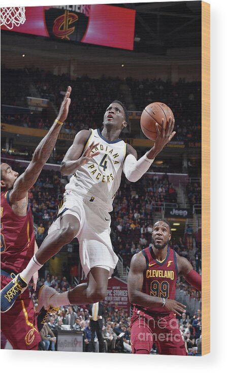 Nba Pro Basketball Wood Print featuring the photograph Victor Oladipo #1 by David Liam Kyle