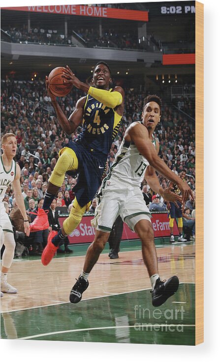 Victor Oladipo Wood Print featuring the photograph Victor Oladipo #1 by Gary Dineen