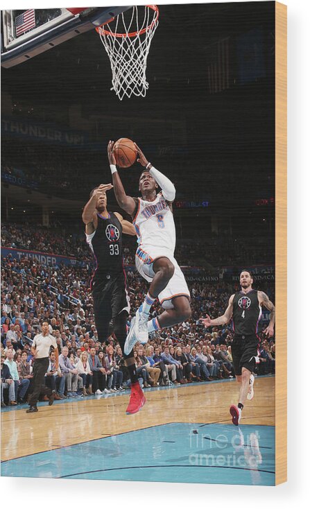 Nba Pro Basketball Wood Print featuring the photograph Victor Oladipo by Layne Murdoch