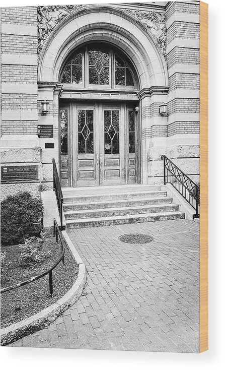 U Penn Wood Print featuring the photograph Wistar Institue U Penn II #1 by Susan Candelario