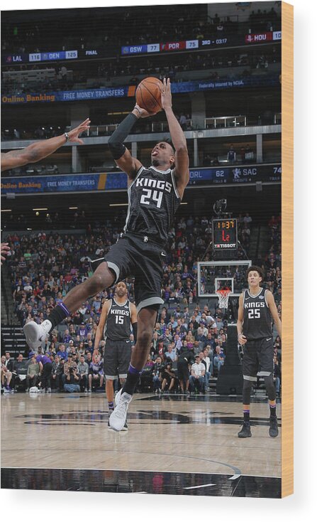 Buddy Hield Wood Print featuring the photograph Buddy Hield #10 by Rocky Widner