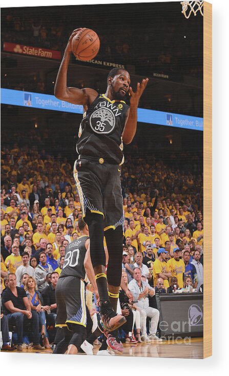 Playoffs Wood Print featuring the photograph Kevin Durant by Noah Graham