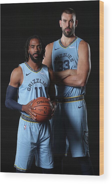 Media Day Wood Print featuring the photograph Mike Conley by Joe Murphy