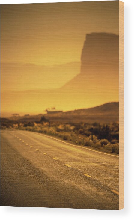 163 Wood Print featuring the photograph Monument Valley Highway #11 by Alan Copson