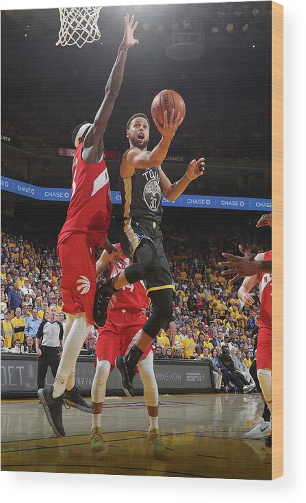 Stephen Curry Wood Print featuring the photograph Stephen Curry #11 by Nathaniel S. Butler