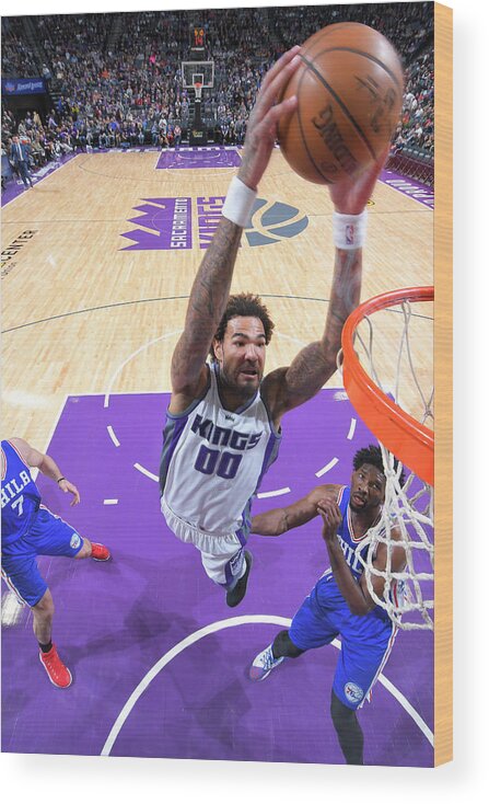Nba Pro Basketball Wood Print featuring the photograph Willie Cauley-stein by Rocky Widner