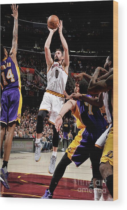 Kevin Love Wood Print featuring the photograph Kevin Love by David Liam Kyle