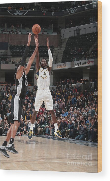 Victor Oladipo Wood Print featuring the photograph Victor Oladipo #12 by Ron Hoskins