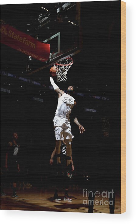 Lebron James Wood Print featuring the photograph Lebron James #126 by Nathaniel S. Butler