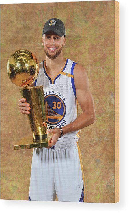 Stephen Curry Wood Print featuring the photograph Stephen Curry by Jesse D. Garrabrant