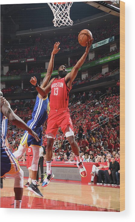 Playoffs Wood Print featuring the photograph James Harden by Andrew D. Bernstein