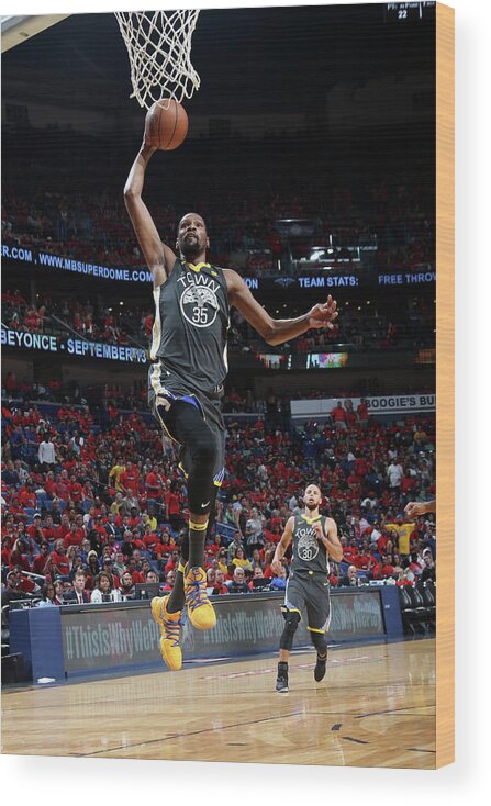 Smoothie King Center Wood Print featuring the photograph Kevin Durant by Layne Murdoch