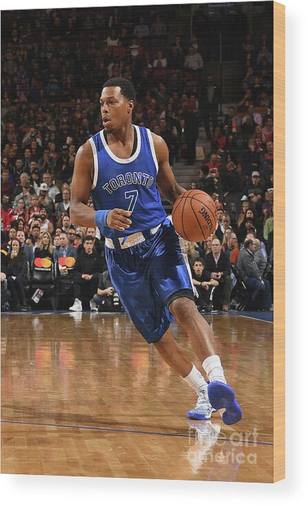 Kyle Lowry Wood Print featuring the photograph Kyle Lowry #16 by Ron Turenne
