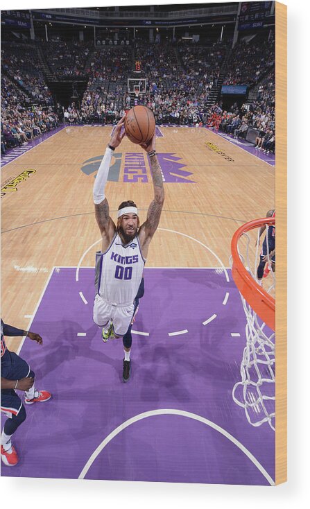 Nba Pro Basketball Wood Print featuring the photograph Willie Cauley-stein by Rocky Widner