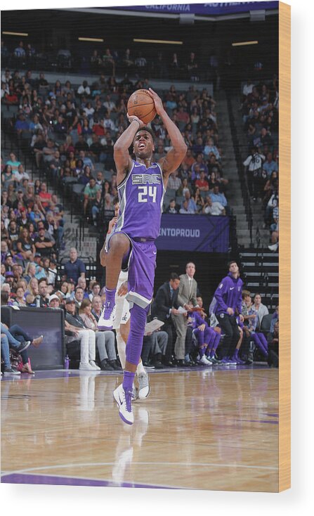 Nba Pro Basketball Wood Print featuring the photograph Buddy Hield by Rocky Widner